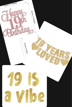 19th Birthday Party Decorations