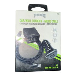 Car/wall charger +Micro cable