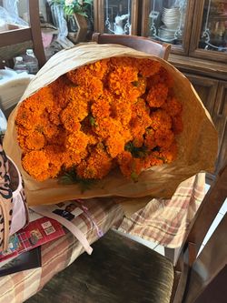 Fresh Orange Marigold Flower Bouquet