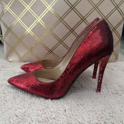 Red Sequence Heels