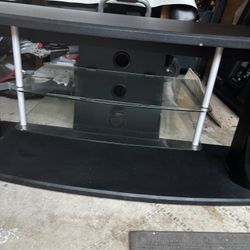 Tv Stand With Console Shelves 