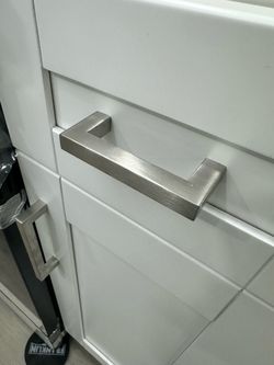 SATIN NICKEL 3” MODERN CABINET PULLS FOR KITCHEN OR BATH