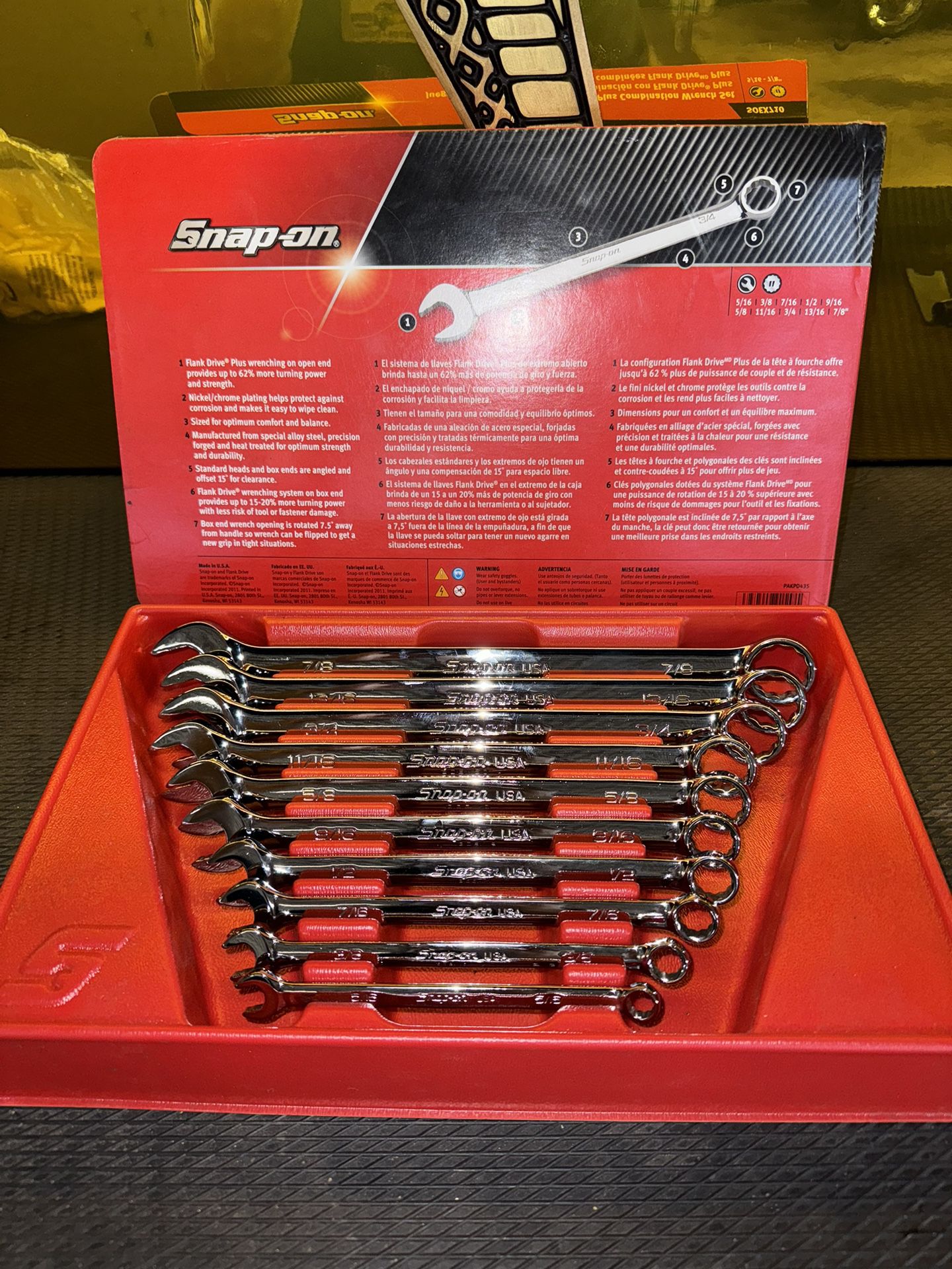 SNAP ON STANDARD WRENCH SET