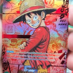 Monkey.D.Luffy (Red Super Alt. Art Manga) OP13-118 Carrying On His Will -English