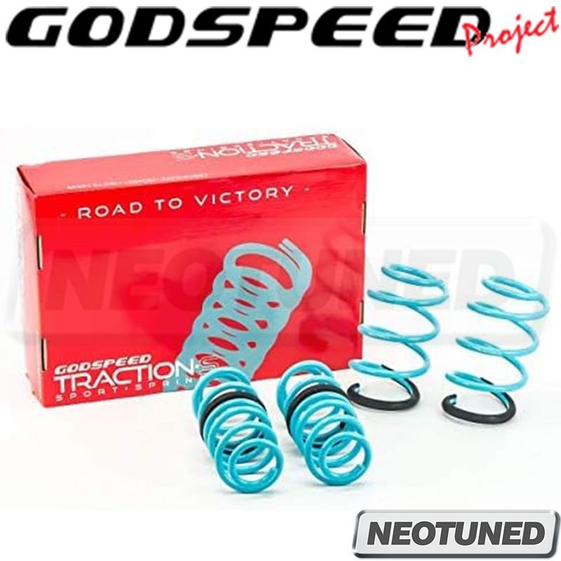 Godspeed LS-TS-VN-0006-B Traction-S™ Performance Lowering Springs Coil Kit For Volkswagen Jetta S/SE/SEL/TDI 2014-18