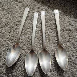 Vintage Hilton Silver Spoons