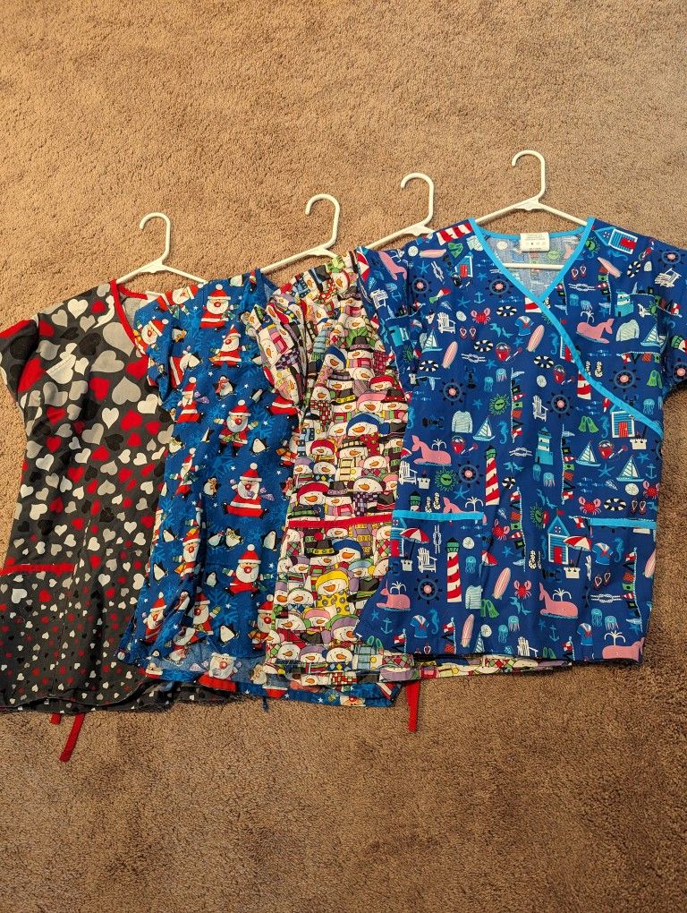 Scrubs Tops-women's size Medium $5 each