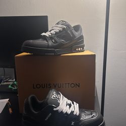 Louis Vuitton Black and White Trainers 