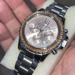 Michael Kors Ladies Stainless Steel Chronograph Icey Watch