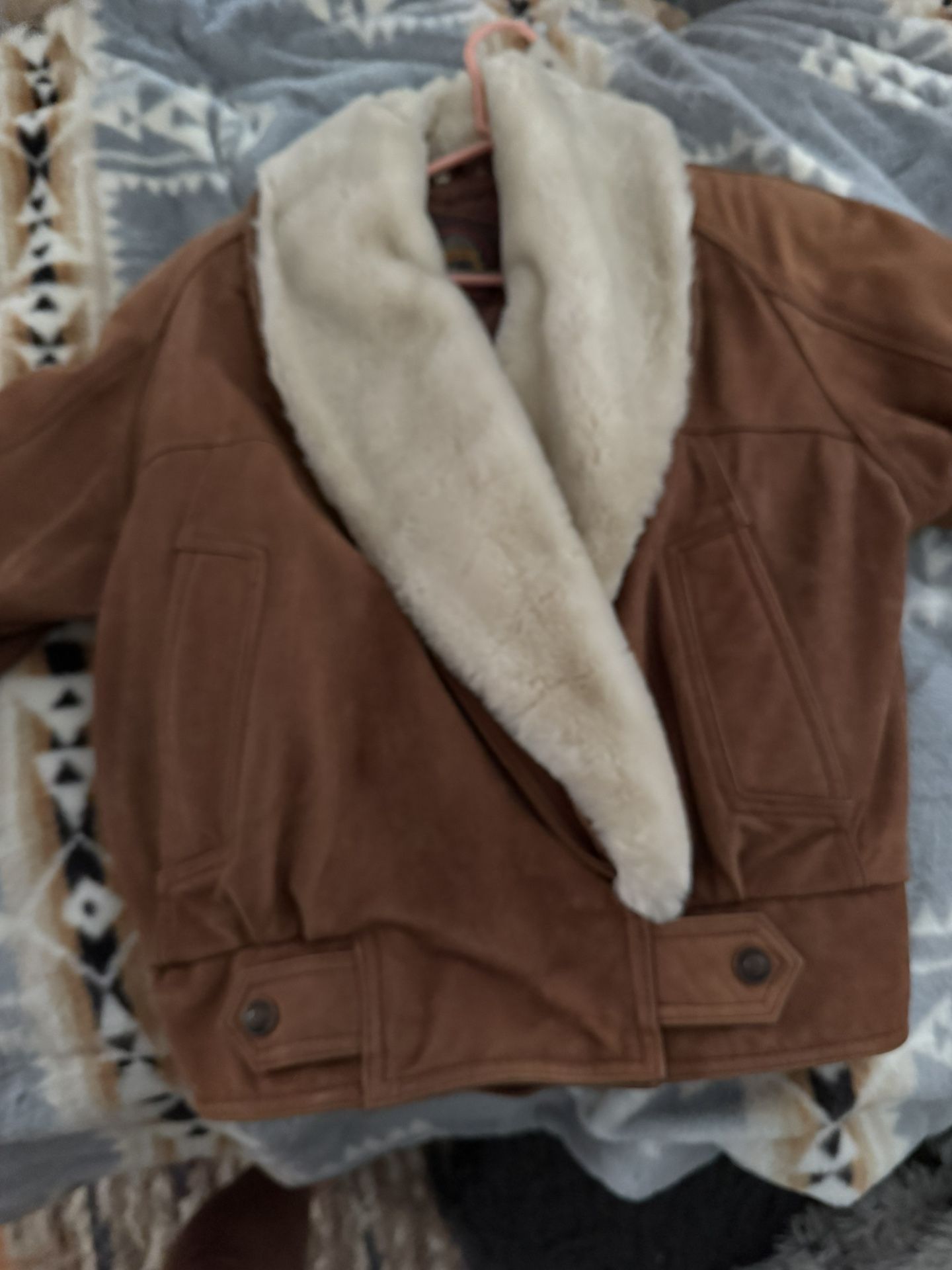 Woman’s Leather Bomber Jacket