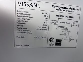 Vissani MDTF10SSES4 Refrigerator-Freezer