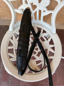 guitar strap fender leather