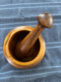 Solid Myrtle Wood Mortar & Pestel