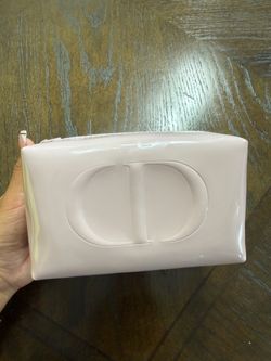 Dior pink cosmetic bag