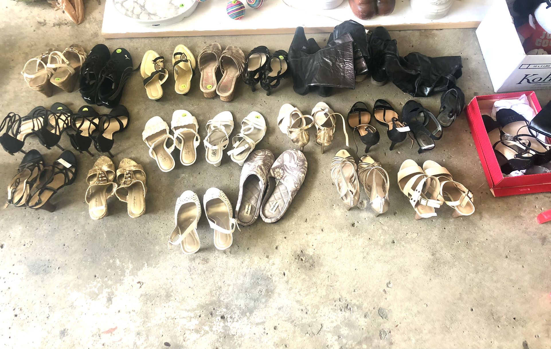 Lot of 20+  Shoes Mainly Heels 