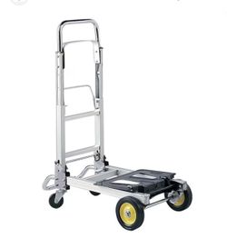 Foldable hand truck dolly used