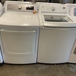 Lg Washer With Agitator And Dryer Set 