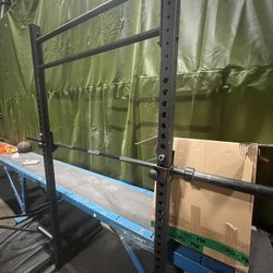 Work out squat rack and bench