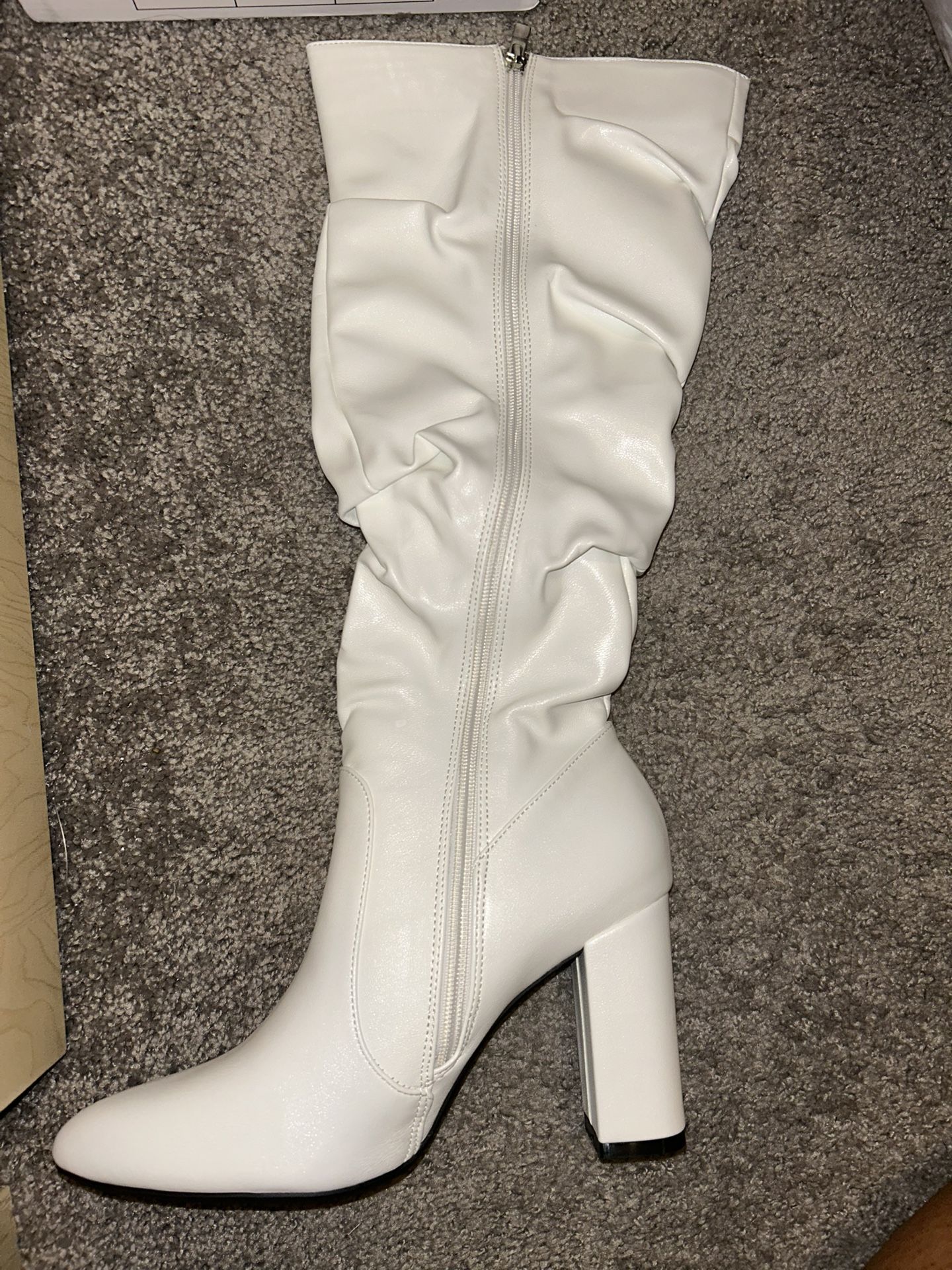 White Heeled Boots
