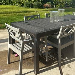 Gray Outdoor Chairs Set Of 6