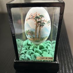 Vintage Chinese Hand-painted Egg  