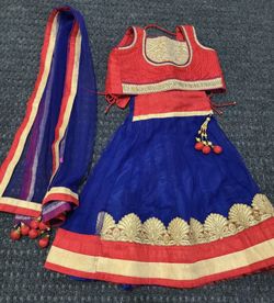 Kids Indian Lehenga Dress. For 2-3 Year Olds