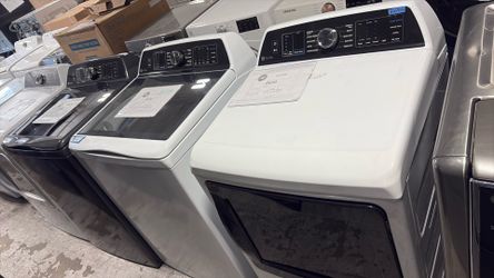GE Profile Topload Washer Electric Dryer Set
