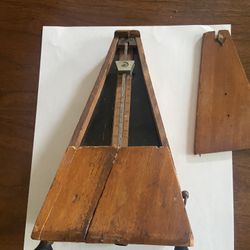 Antique Wooden Metronome 