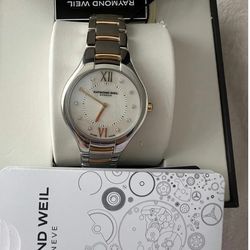 Raymond Weil Noemia 5132-STP-00985 32mm Diamond MOP Dial Watch W/ Box And Papers