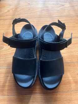 Dr. Martens Black Leather Sandals
