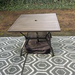 Patio Table & Umbrella Stand 