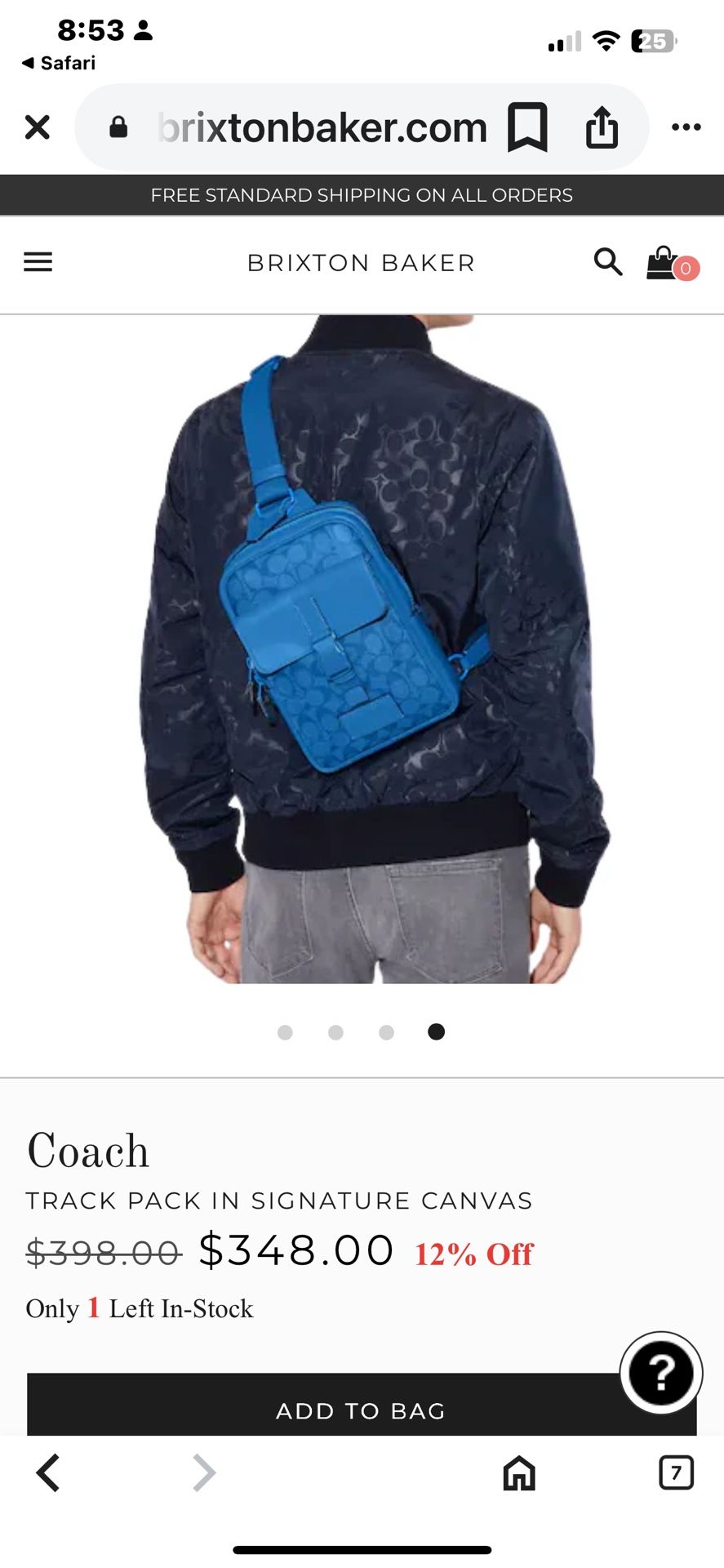 Authentic Coach Crossbody Bag $150