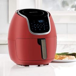 PowerXL Air Fryer Vortex - Multi Cooker (7 QT, Red)