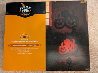 New Halloween Pumpkin Shadow Maker, LED Lights
