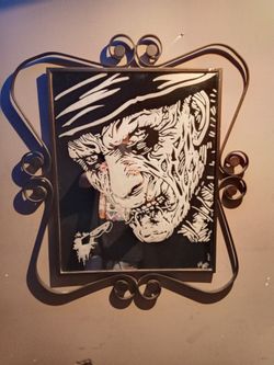 Hand Engraved Freddy Mirror