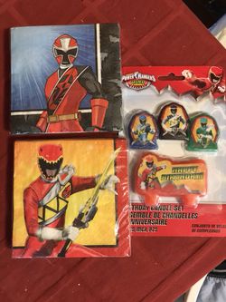 Power Rangers party supplies