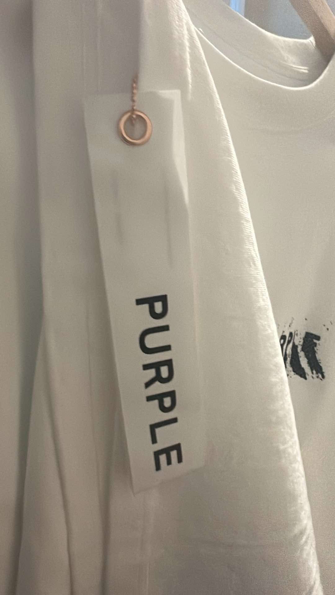 PURPLE BRAND Double Logo Tee