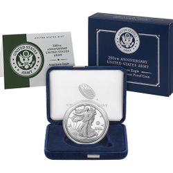 2025 W Proof American Silver Eagle U.S Army Privy