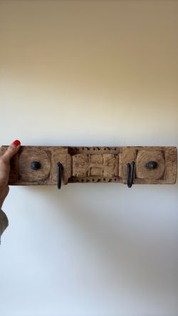 Teak Iron Wall Hook