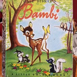 Little Golden Book #D7 Walt Disney's Bambi, 1st Edition
