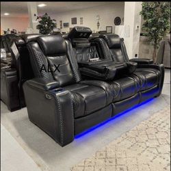 Sofa And Loveseat Living Room Set Reclining Power LED Free Delivery 🚚 