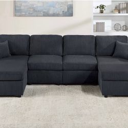 Corduroy Sectional Sofa 