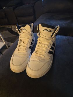 Adidas Hightops, White and black