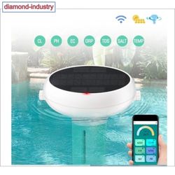 wiFi Chlorine Meter Solar Floating CL PH EC TDS ORP Water Quality Monitor Tester