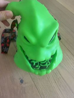Oogie Boogie bash popcorn bucket with lanyard
