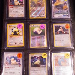 Snorlax pokemon Card Collection 