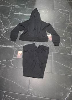 Black Cropped Sweater & Pants Set