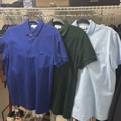 3 Lacoste Polo’s Worn once