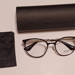 Prada Unisex Round Rx Glasses 