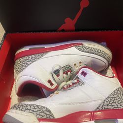 Jordan 3 Cardinal Reds 